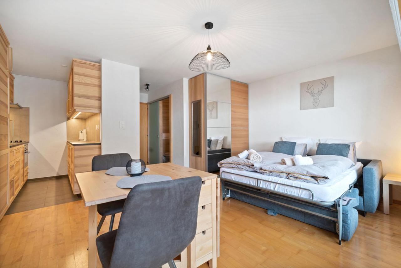 Charmant Studio Renove Situe Dans Les Bains D'Ovronnaz, Immeuble Les Sources Exterior photo